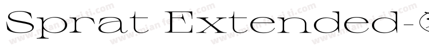 Sprat Extended字体转换